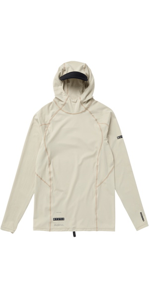 2026 Mystic Mens Uncharted Long Sleeve Hooded Rash Vest 35001.250204 - Sand